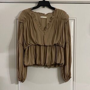 Mustard Seed Ruffled Blouse